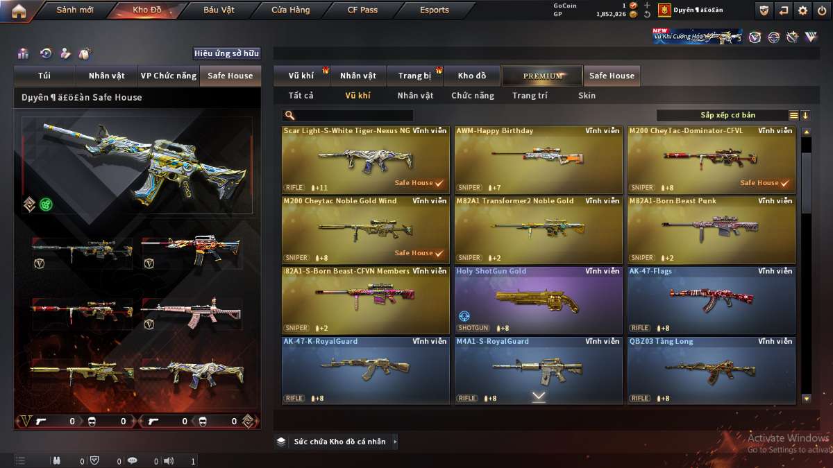shop acc cf uy tin gia re